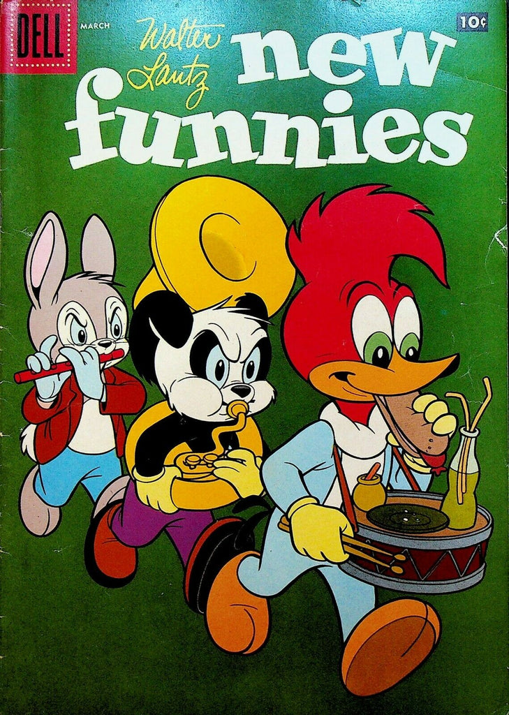 New Funnies 253 Dell Comics 1958 Woody Woodpecker Marching Band