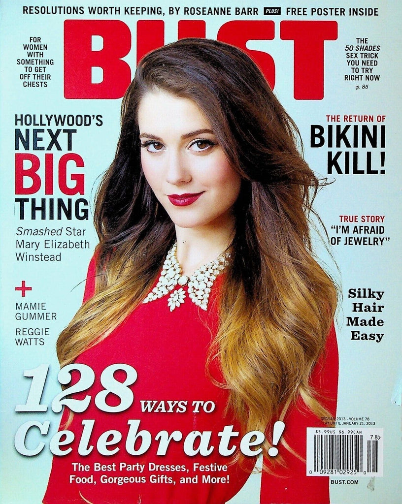 Bust Magazine December 2012 Mary Elizabeth Winstead Bikini Kill Roseanne Barr