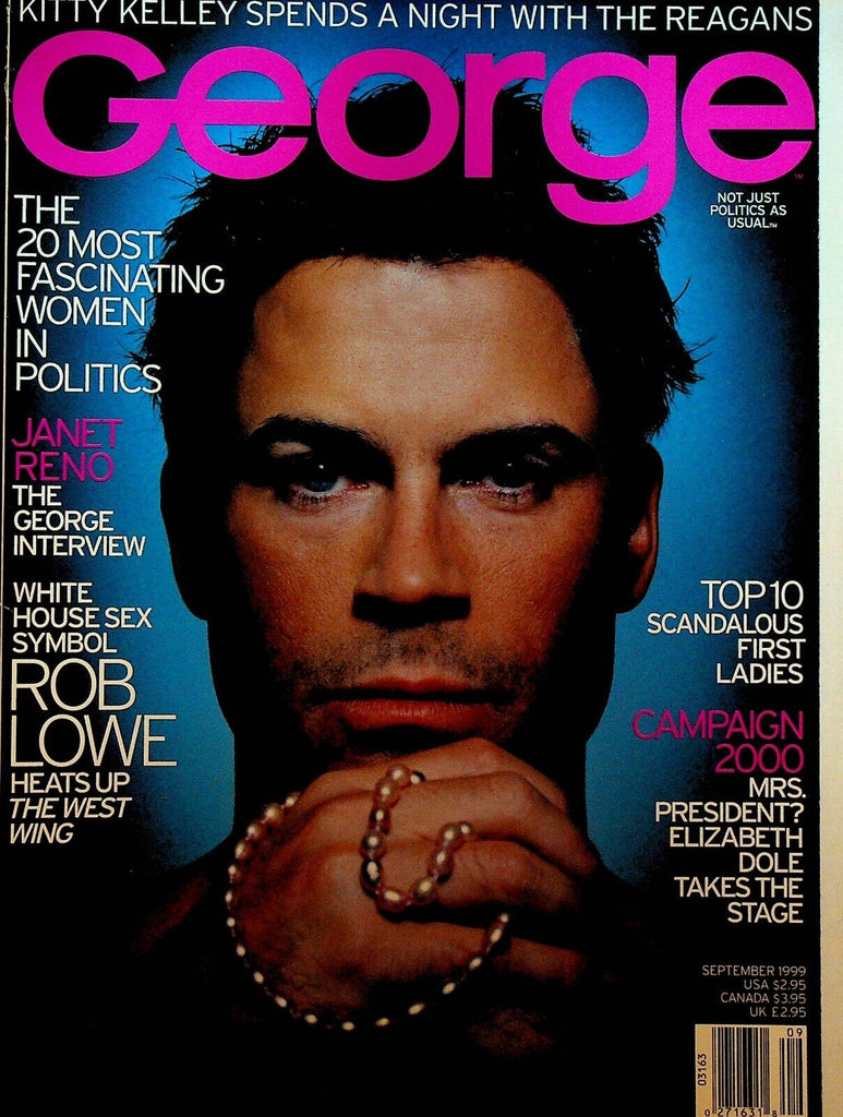 George Magazine September 1999 Rob Lowe Janet Reno Mary J Blige