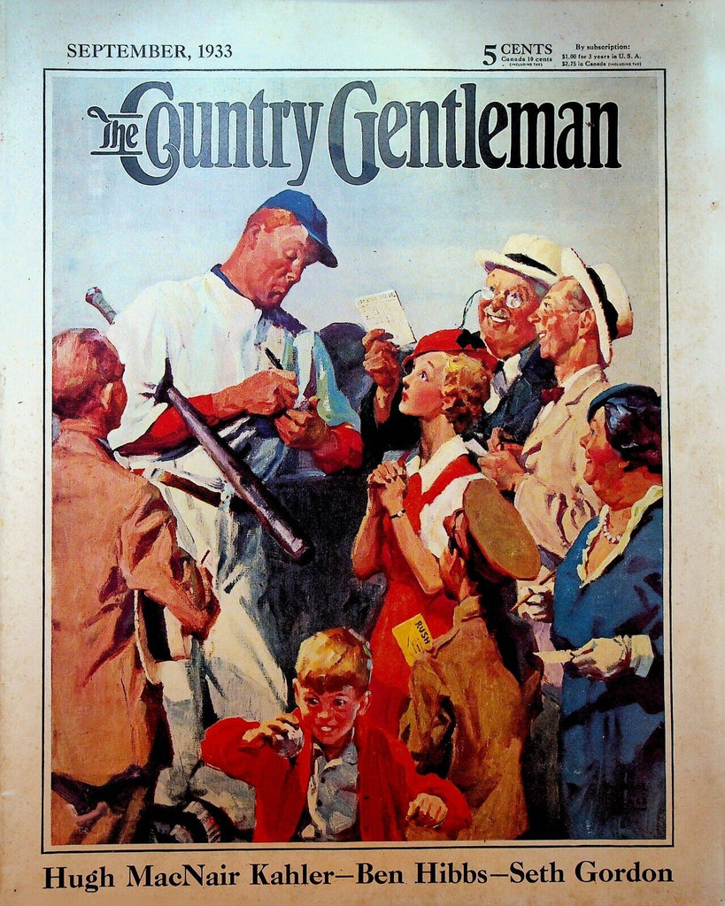 Country Gentleman September 1933 William Meade Prince Albert Payson Terhune