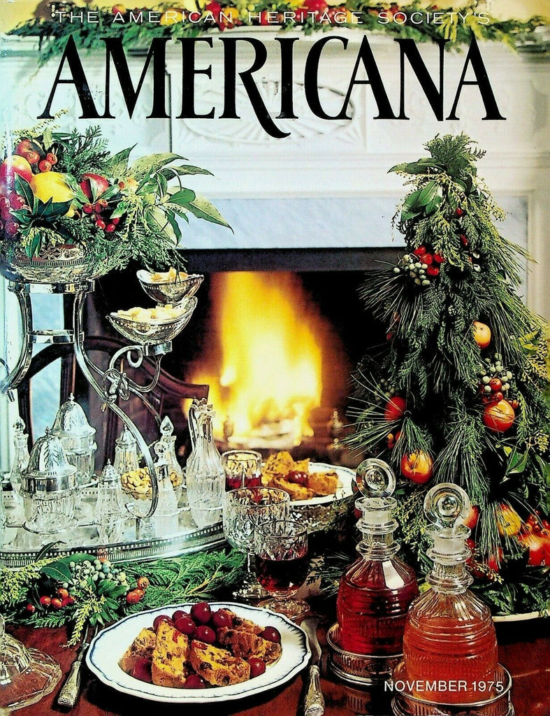 Americana Magazine November 1975 Crewel Mercury Glass Postcard Collecting