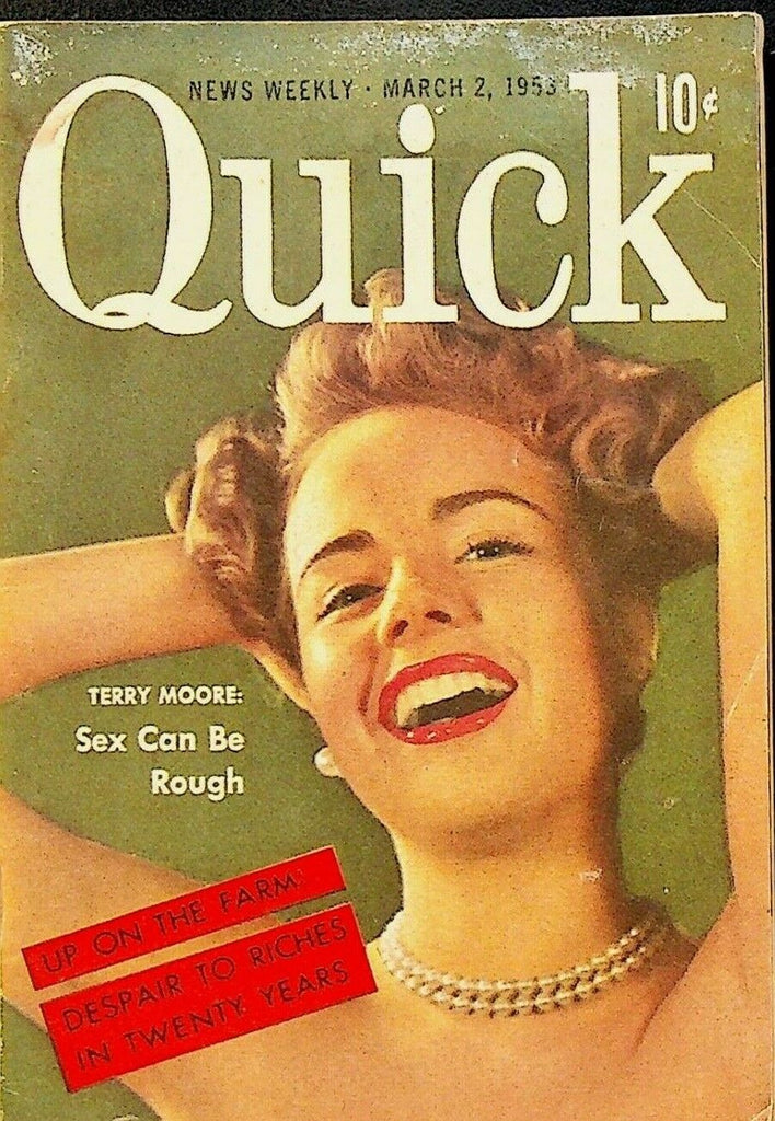 Quick Magazine March 2 1953 Terry Moore Virginia Mayo Eddie Stanky