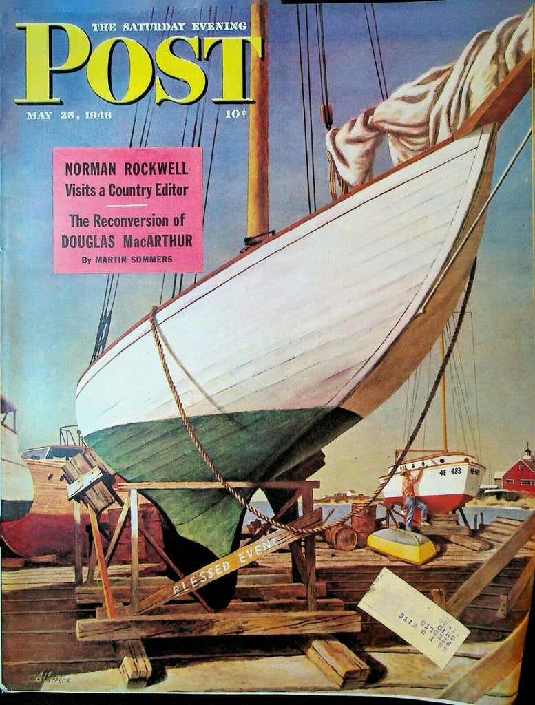 Saturday Evening Post May 25 1946 Norman Rockwell Douglas MacArthur