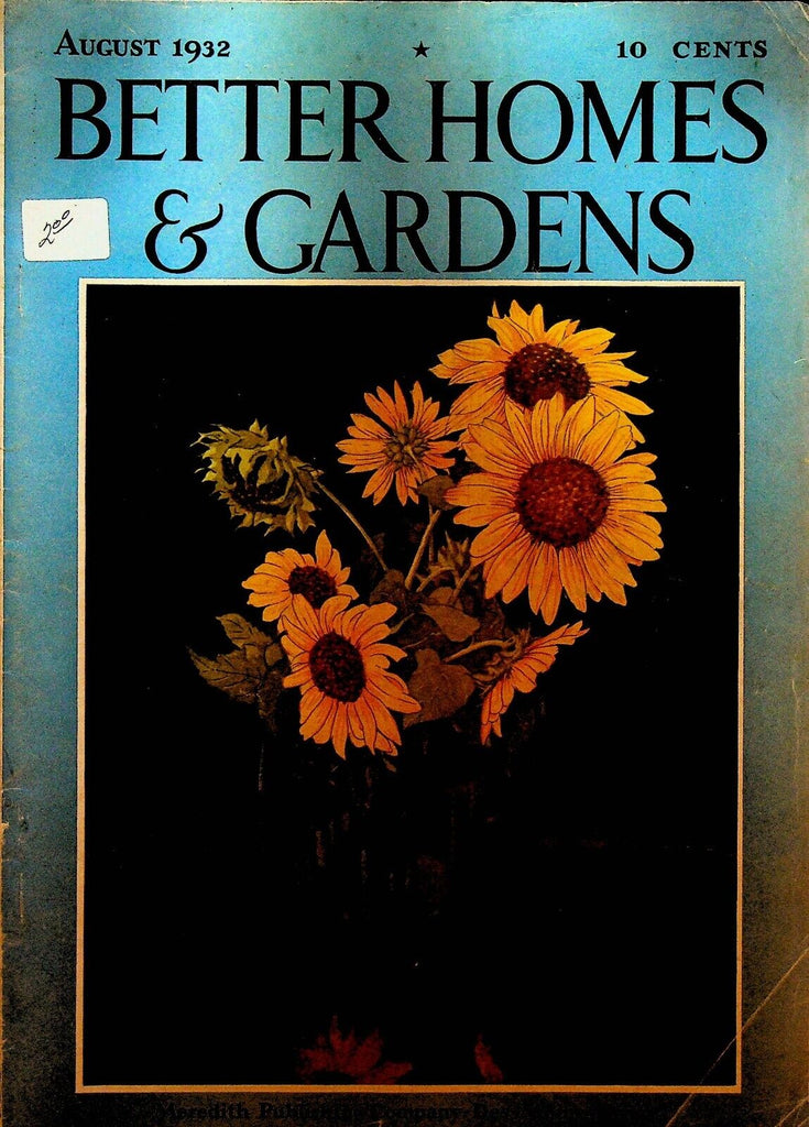Better Homes & Gardens Magazine August 1932 Martin Kaiser