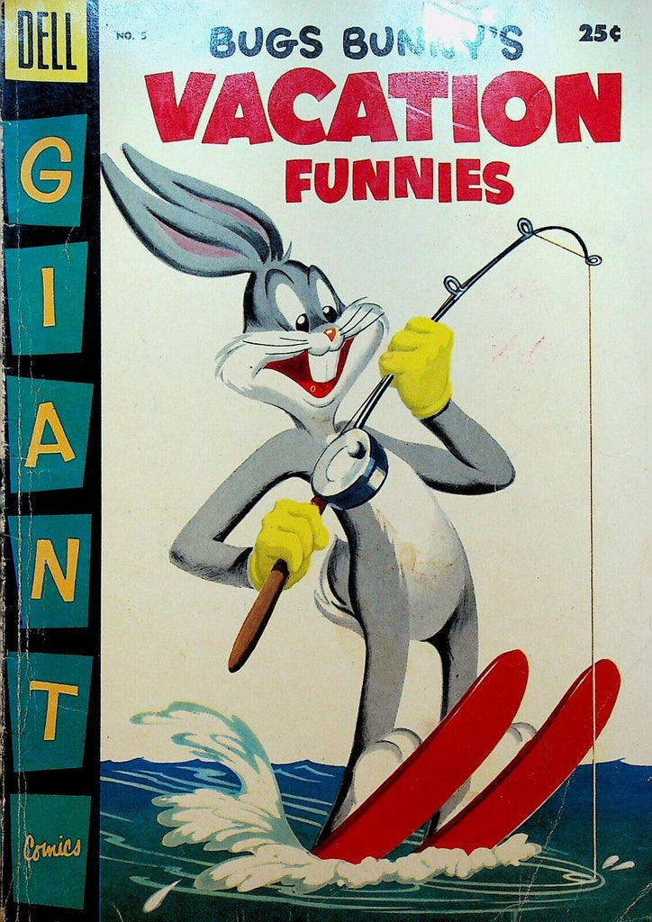 Bugs Bunny Vacation Funnies 5 1955 Dell Comics Porky Pig Sylvester Elmer Fudd