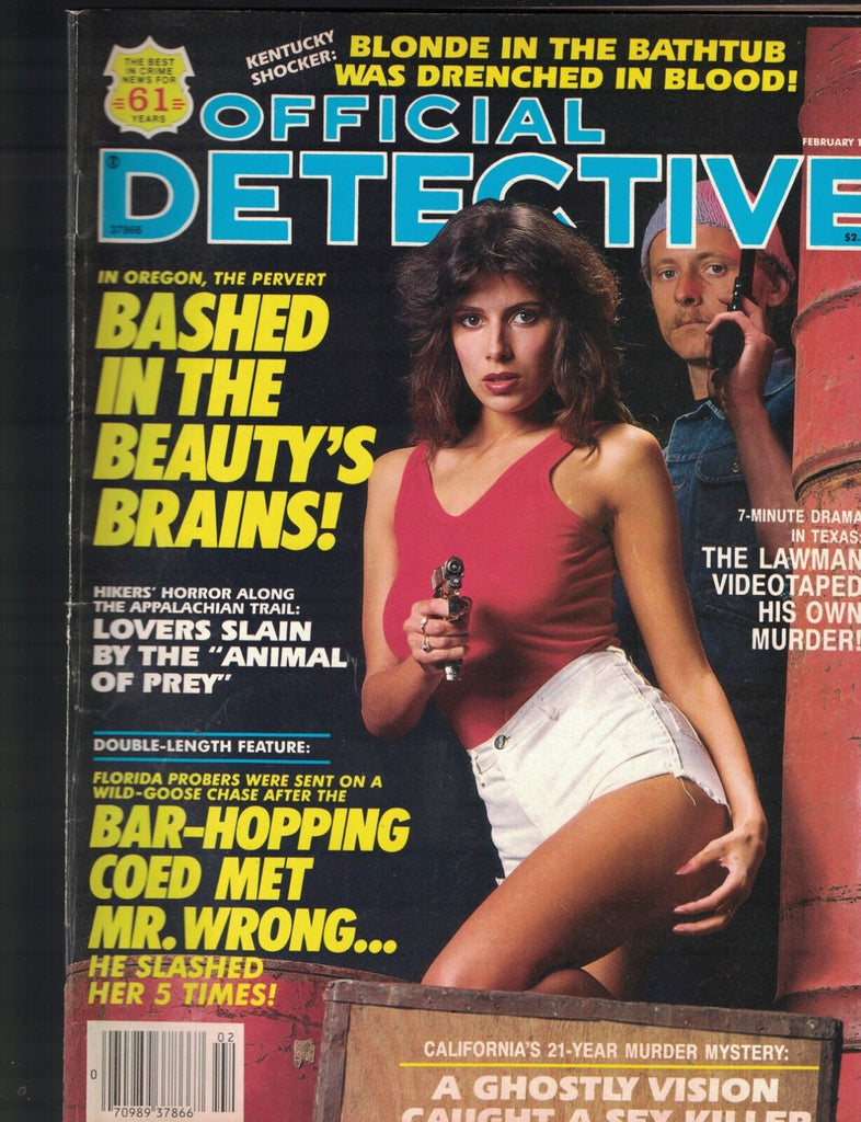 Official Detective Magazine February 1992 Timothy Gatchell Baldemar Villarreal