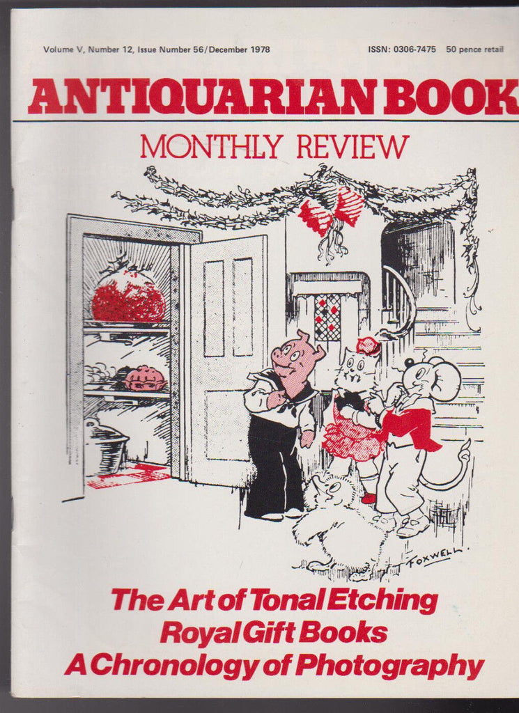 Antiquarian Book Monthly Review December 1978 Tonal Etching