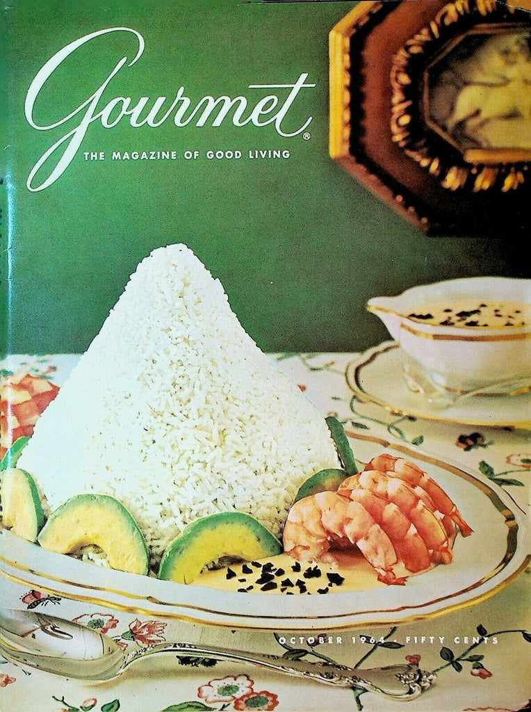 Gourmet Magazine October 1964 Wines of Iberia Spain Rice Chayotes