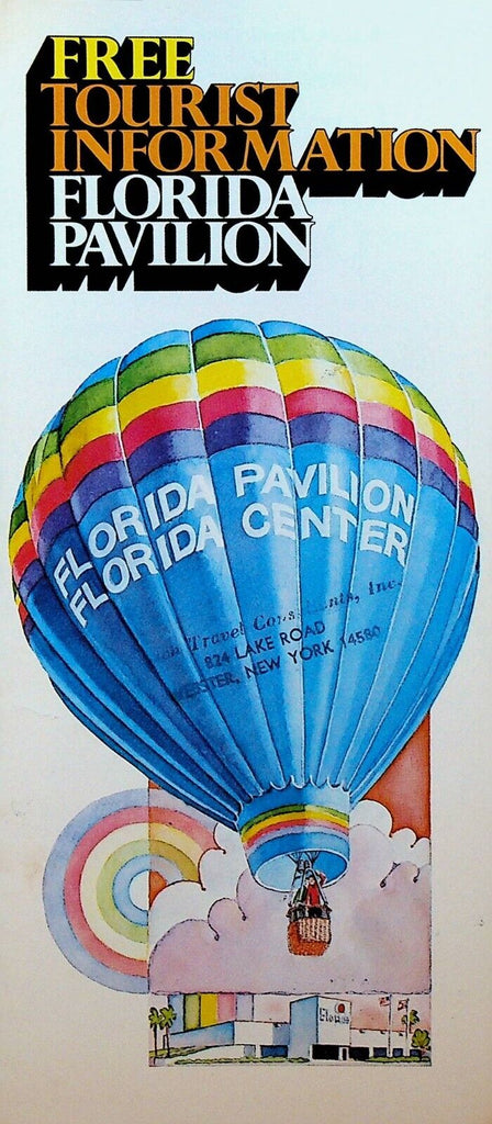 Florida Pavilion Tourist Information Brochure 1970s Orlando