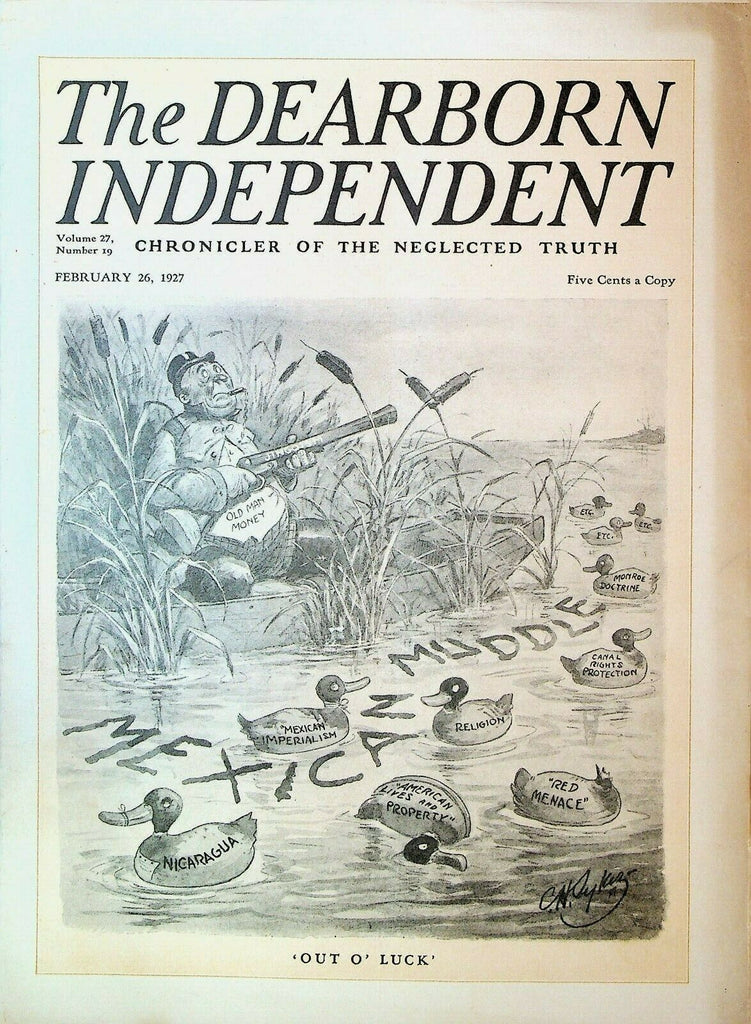 The Dearborn Independent February 26 1927 Hockey Happy Holmes Nelson Stewart