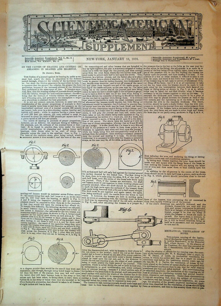 Scientific American Supplement January 15 1876 Cunard Ship Fleet