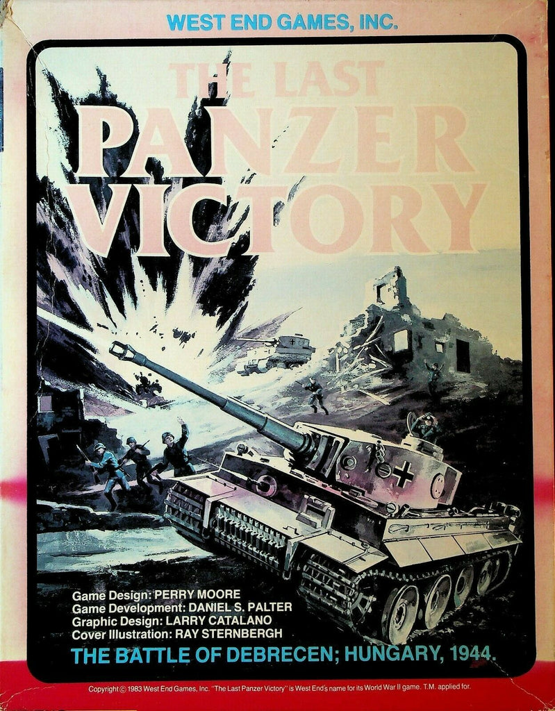 The Last Panzer Victory West End Games 1983 Unpunched Battle of Debrecen Hungary
