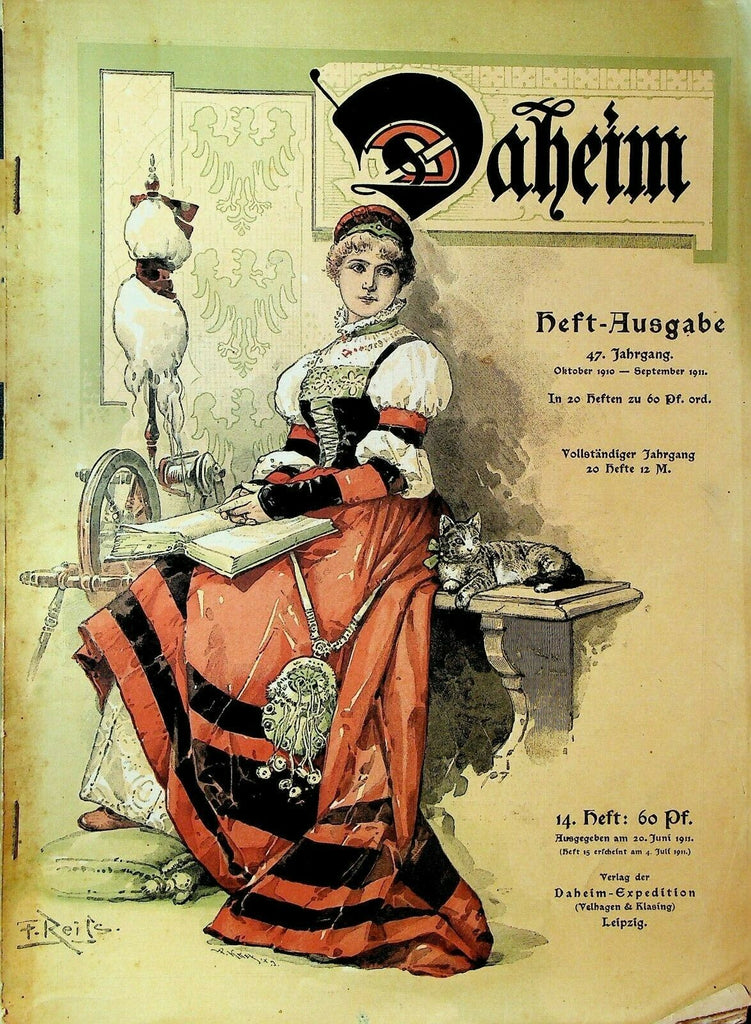 Daheim Magazine October 1910 to September 1911 Royal Crowns Gustav Mahler