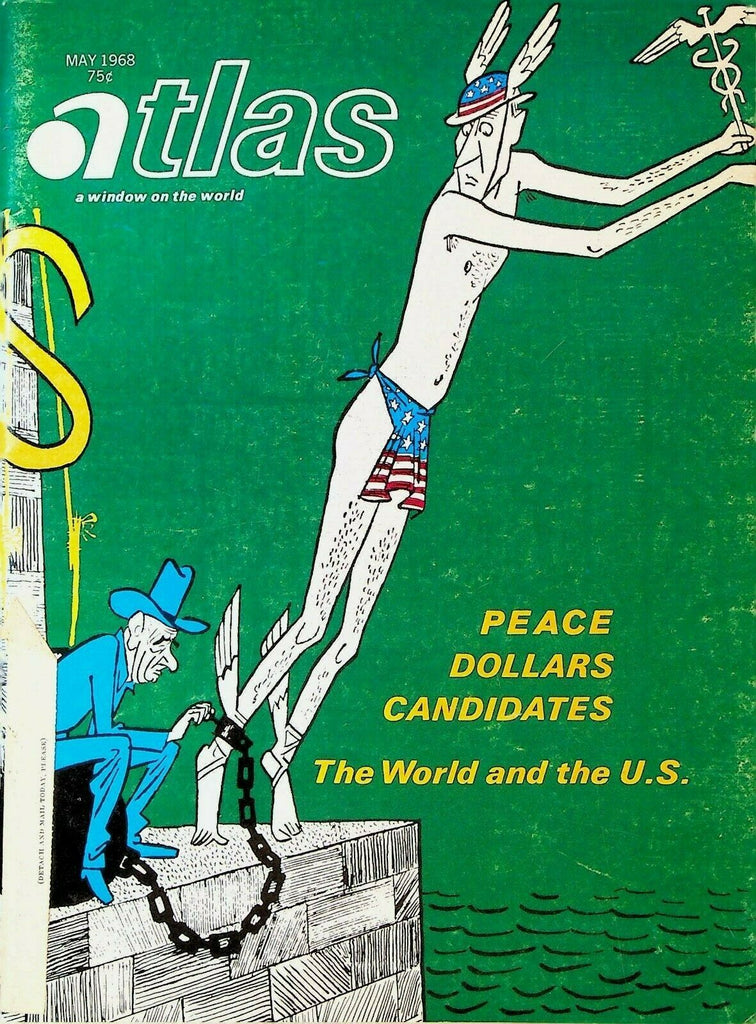 Atlas Magazine May 1968 Arab Terrorism Canal Zone Cuba Alexandr Dubcek
