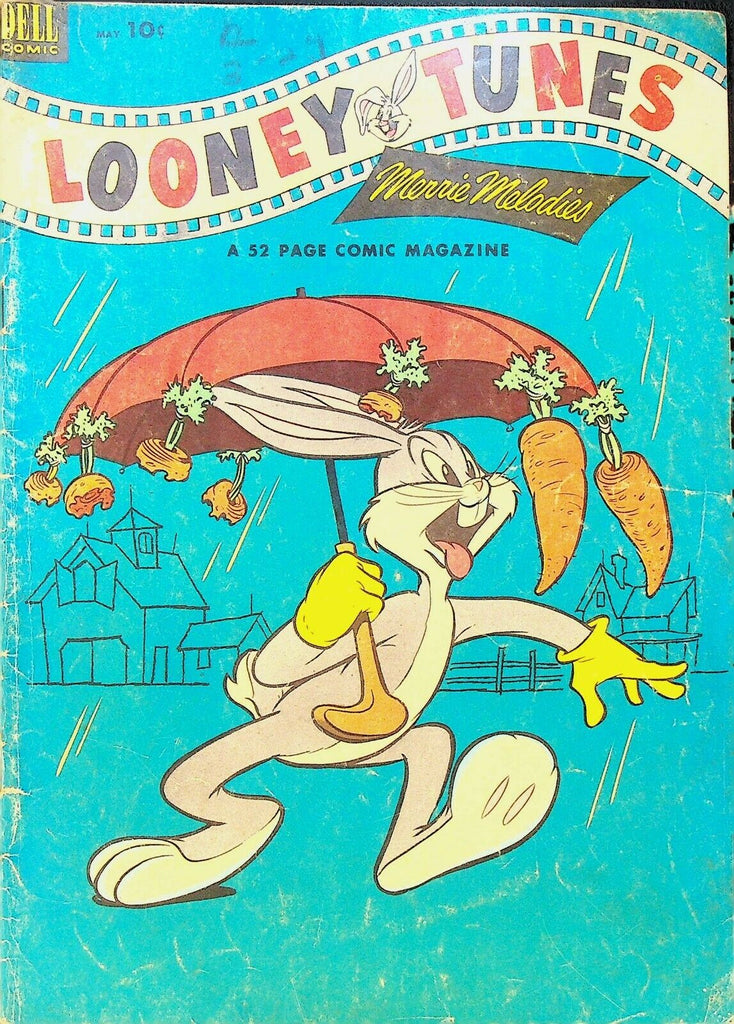 Looney Tunes 139 Dell Comics 1953 Bugs Bunny Umbrella Carrots