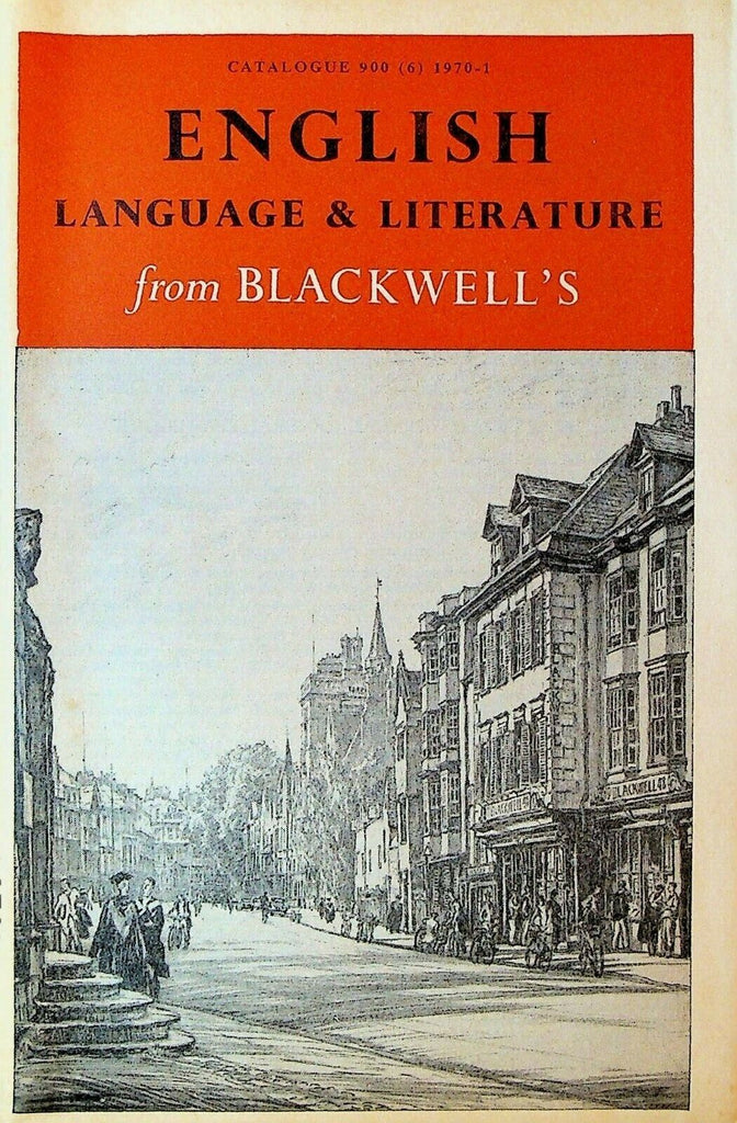 English Language & Literature From Blackwell's Catalog 900 1970