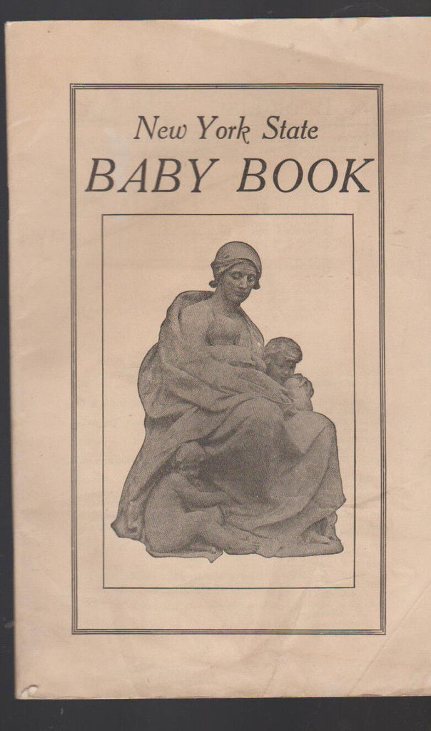 New York State Baby Book 1933 Booklet