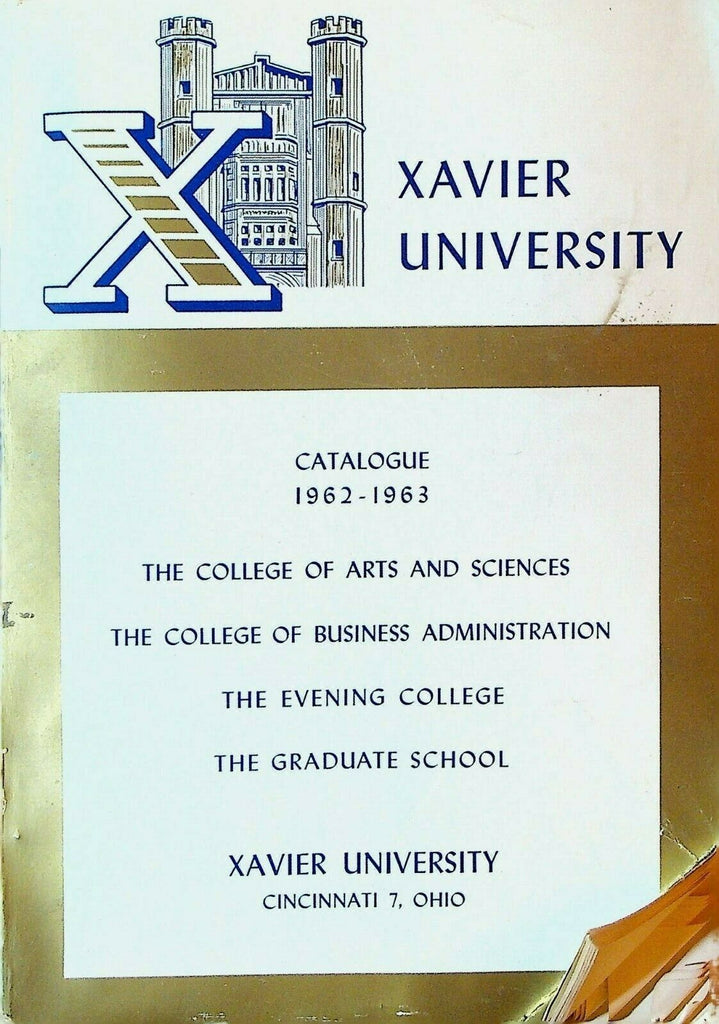 Xavier University Catalog 1962 1963 Cincinnati Ohio