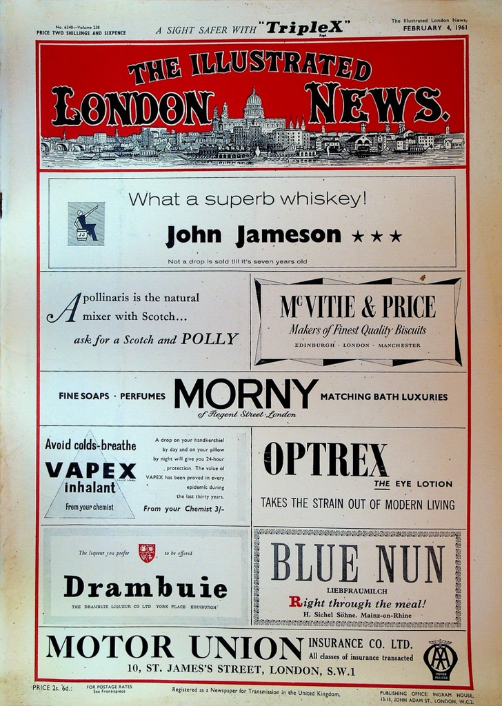 Illustrated London News February 4 1961 India Kowloon Fire JFK
