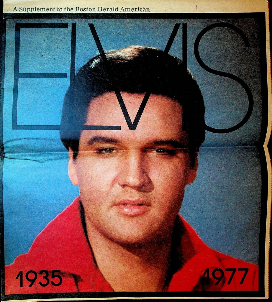 Elvis Presley Boston Herald American Tribute Magazine 1977
