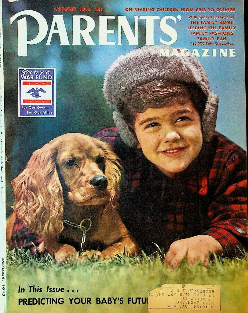 Parents Magazine October 1945 Fashion Home Child-Rearing