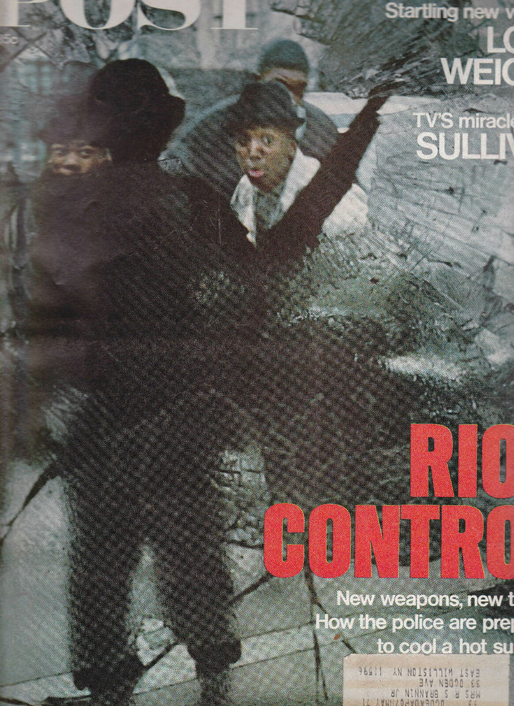 Saturday Evening Post Ed Sullivan Riot Control JK Galbraith October 20 1968