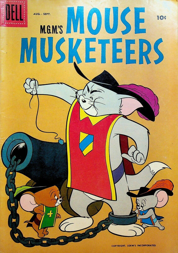 Mouse Musketeers 14 Dell Comics 1958 Tom & Jerry Cannon