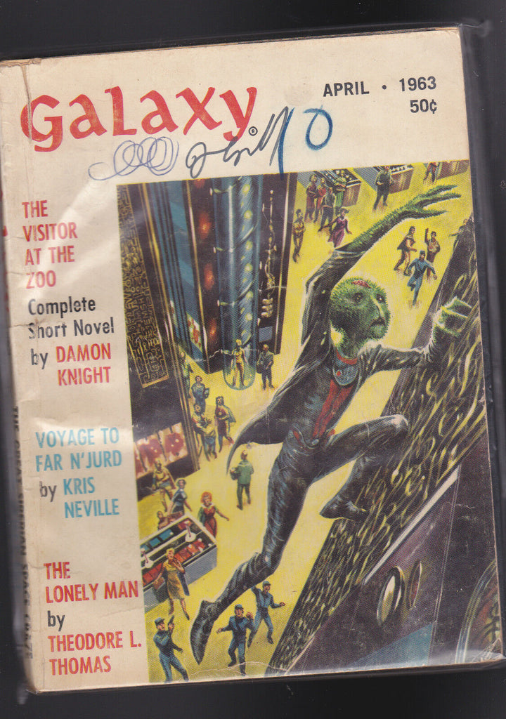 Galaxy Magazine April 1963 Damon Knight Kris Neville Theodore Thomas