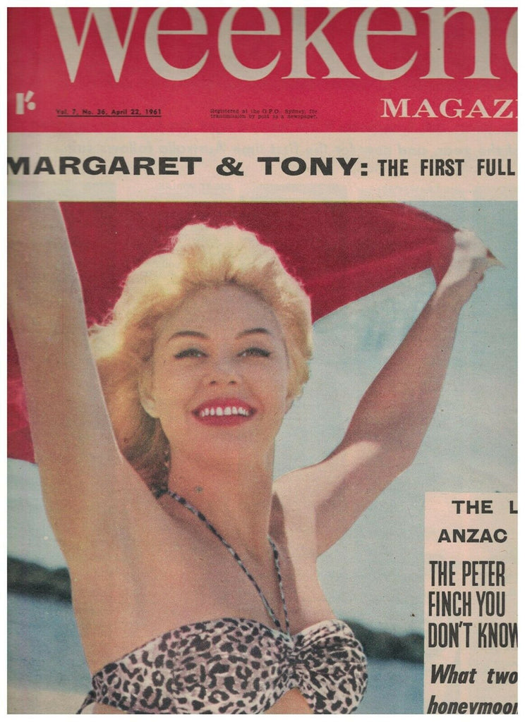 Weekend Magazine April 22 1961 Laurence Olivier Peter Finch Anzac Day