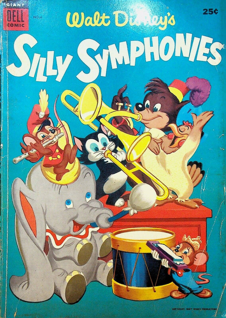 Walt Disney's Silly Symphonies 4 Dell Comics 1954 Dumbo Band