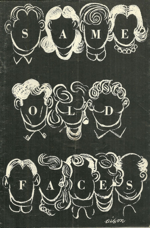 Same Old Faces (1955) Boar's Head- Syracuse University Program
