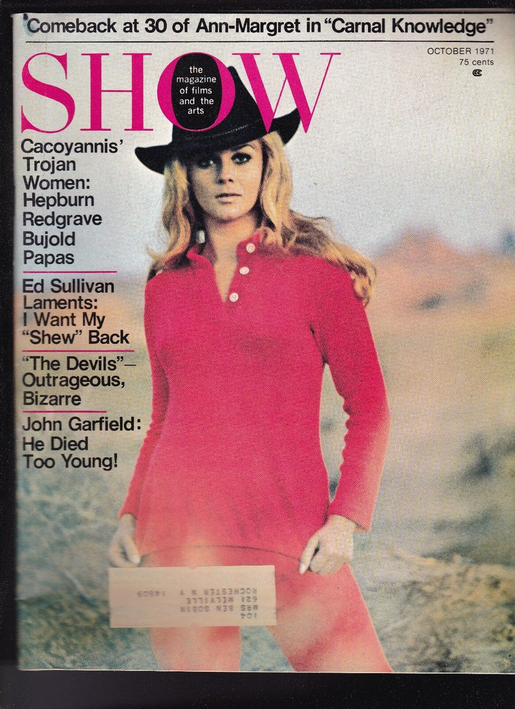 Show Magazine Ann-Margret Ed Sullivan John Garfield Hepburn October 1971