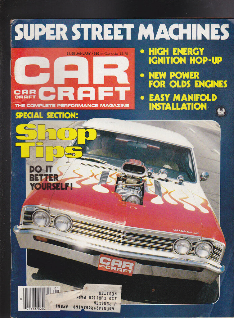 Car Craft Magazine Super Street Machines  January 1980  FREE US S/H