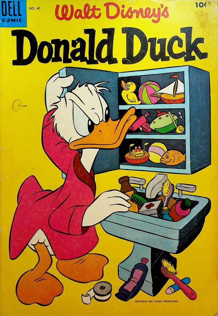 Donald Duck 40  Dell Comics 1955 Medicine Cabinet Toys
