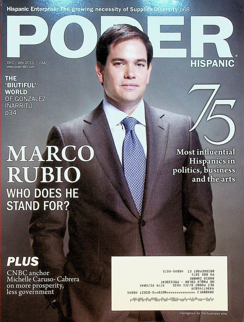 Poder Magazine December 2010 Marco Rubio Sonia Sotomayor