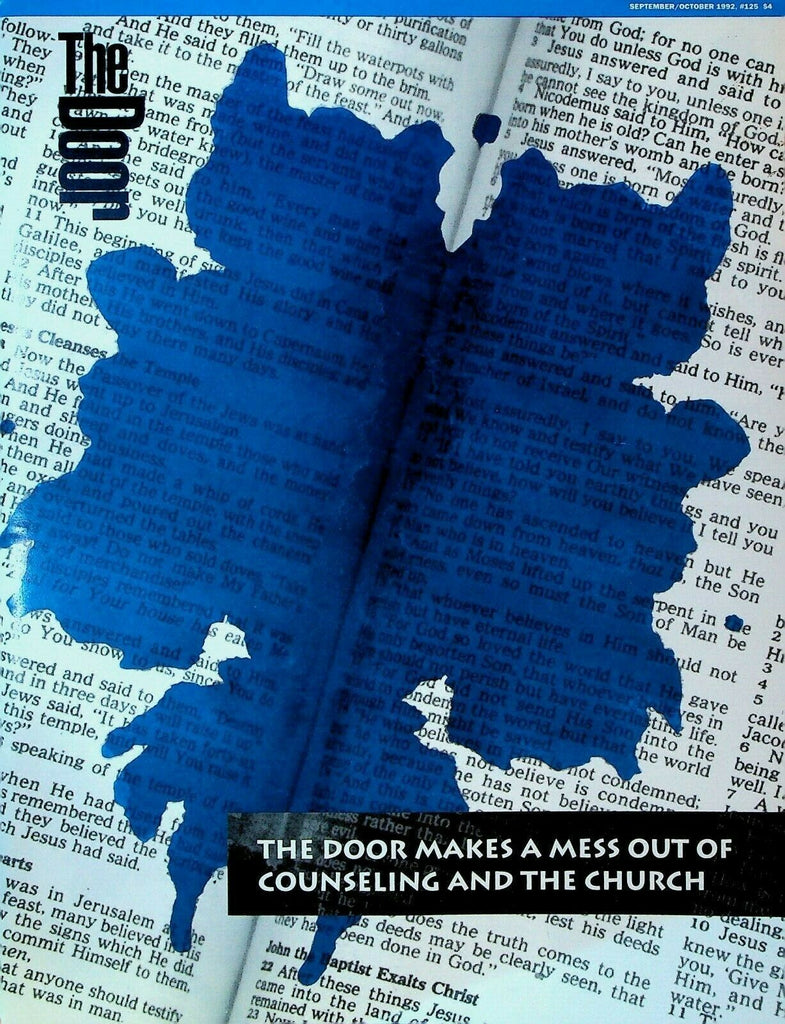 The Door Magazine September 1992 Gerald May Kim Hall