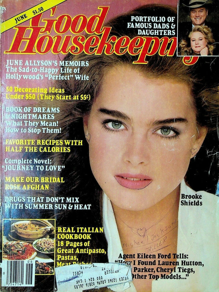 Good Housekeeping June 1982 Brooke Shields Eileen Ford June Allyson Cheryl Tiegs