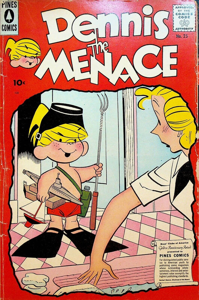 Dennis the Menace 25 Pines Comics 1957 Bathtub Toy Boats Flippers