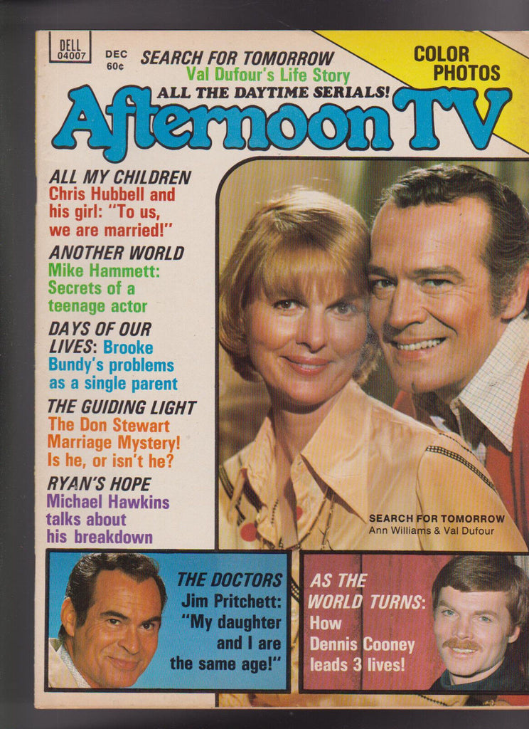 Afternoon TV Magazine December 1975 Days of Our Lives All My Children