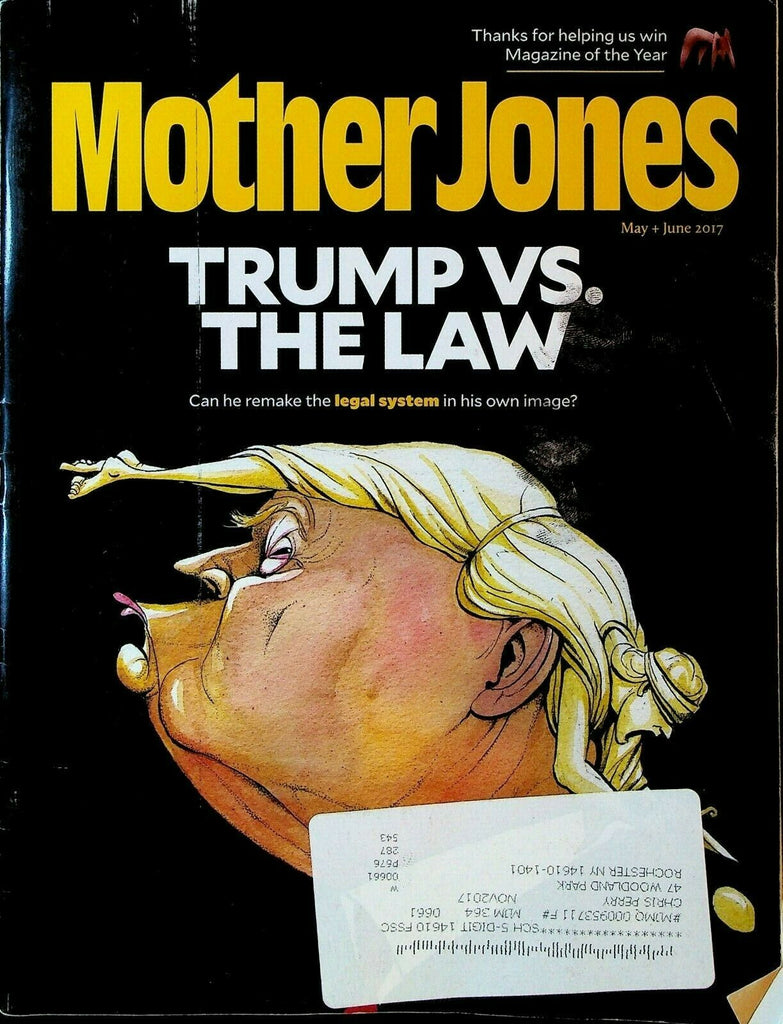 Mother Jones Magazine May 2017 Donald Trump Dianne Feinstein Jeff Sessions