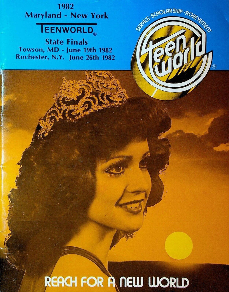 Teen World 1982 Beauty Pageant Program State Finals Maryland New York