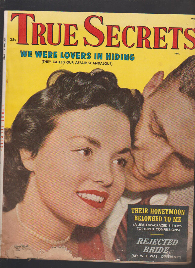 True Secrets Magazine September 1958 Lovers in Hiding Rejected Bride