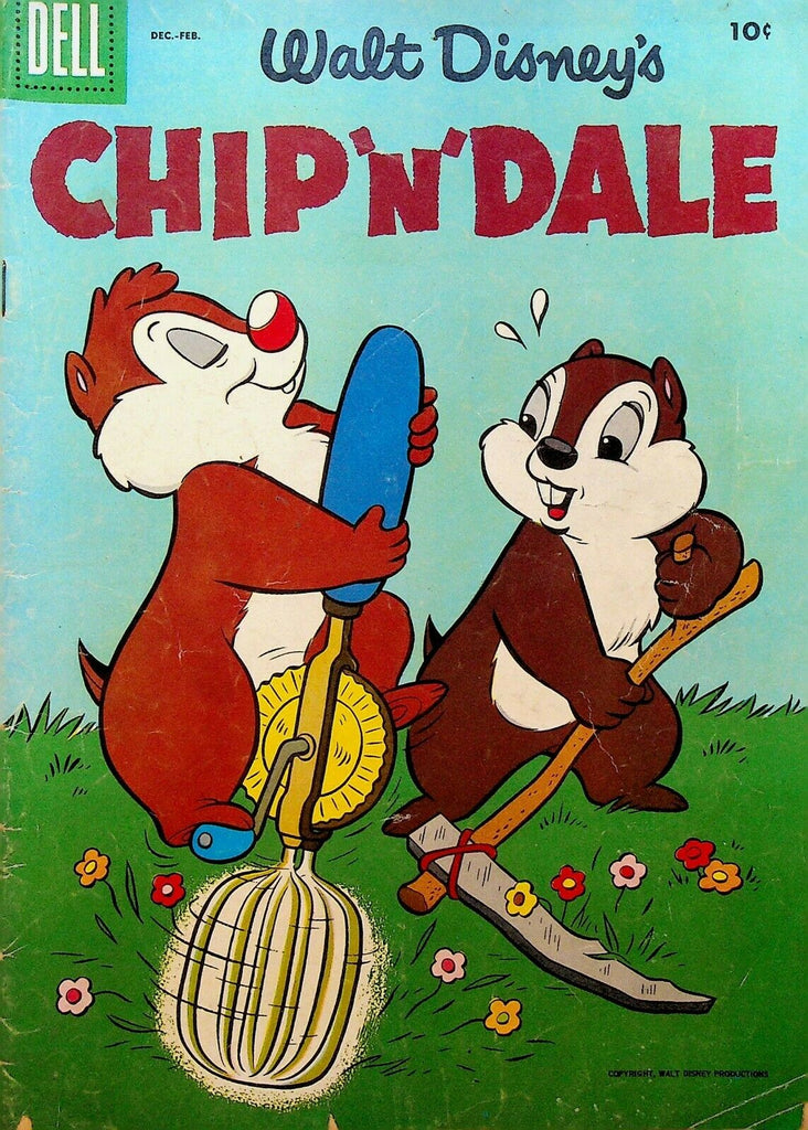 Chip n Dale 4 1956 Dell Comics Walt Disney Egg Beater
