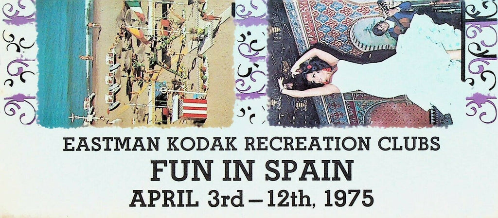 Eastman Kodak Recreating Club Brochure Fun in Spain April 1975
