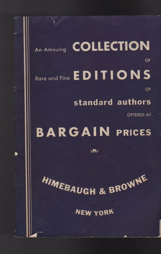 Himebaugh & Brown Collection Editions Standard Authors  Catalog