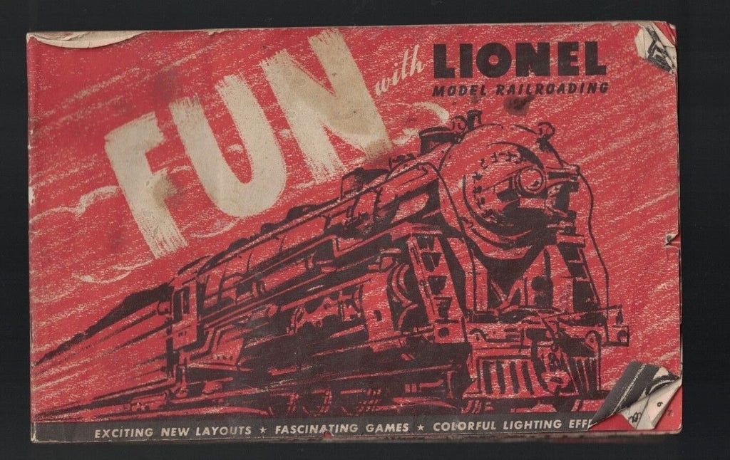 Fun With Lionel Model Railroading Booklet Layouts Games 1947