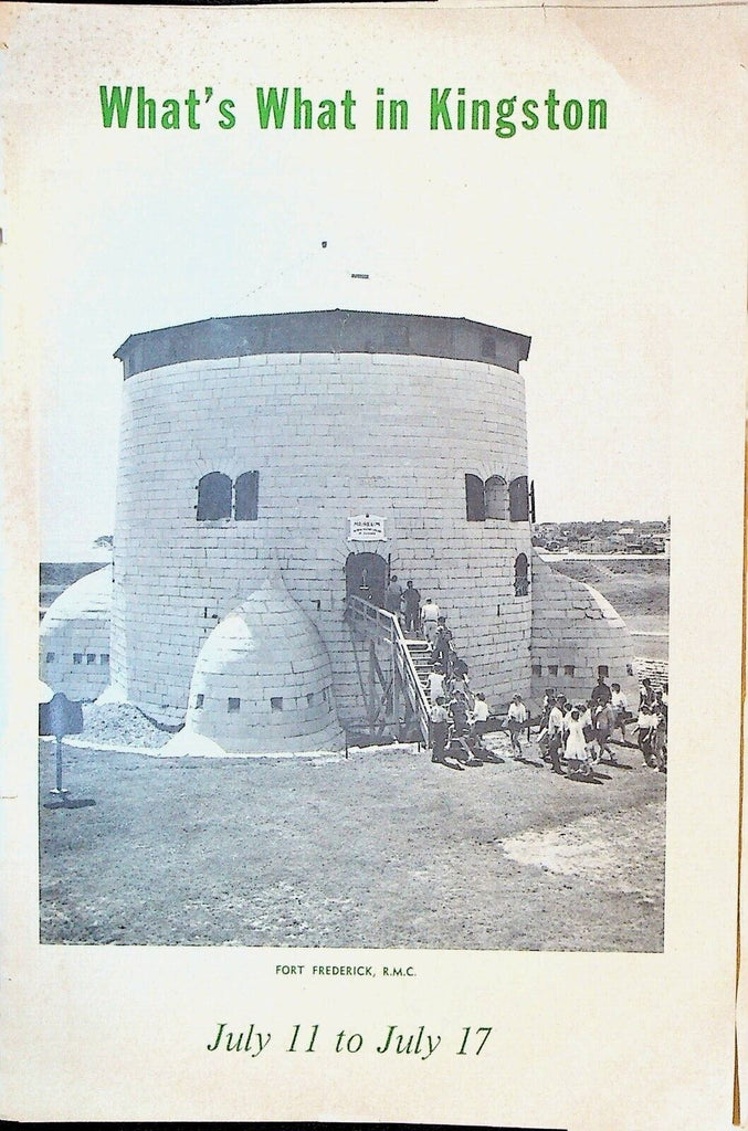 What's What in Kingston Ontario Canada Booklet July 11 1971