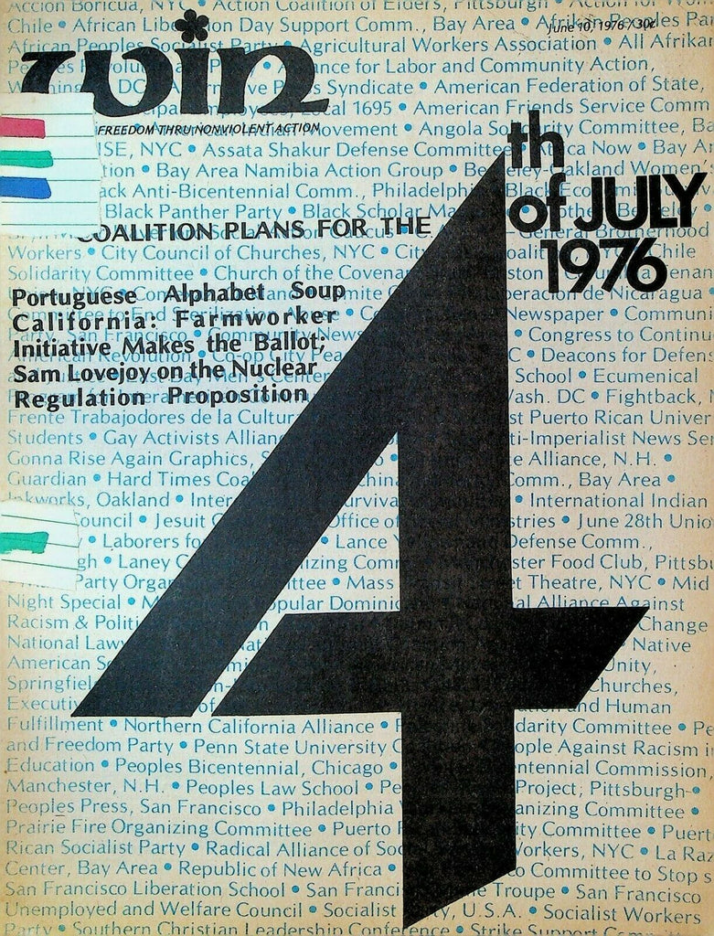 Win Magazine June 10 1976 UFW Portugal Bicentennial