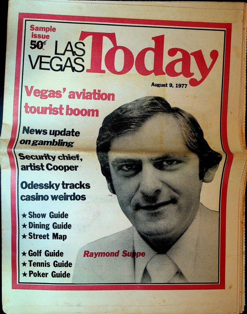 Las Vegas Today August 9 1977 Raymond Suppe Velvin Cooper