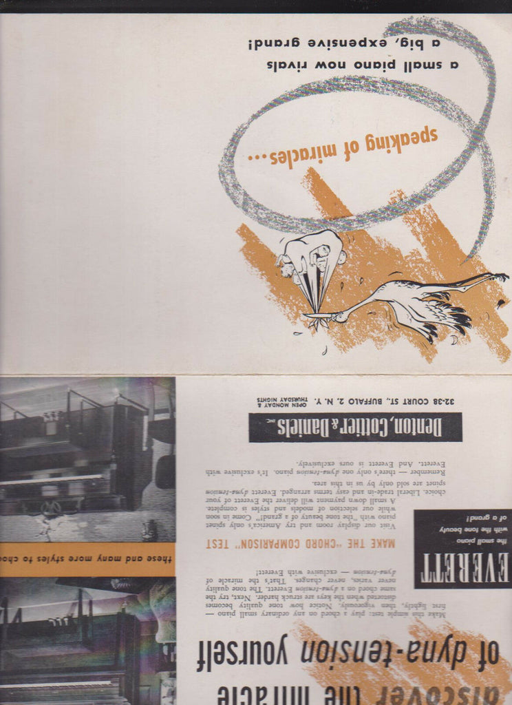 Everett Piano Dyna Tension Brochure 1956 Contemporary